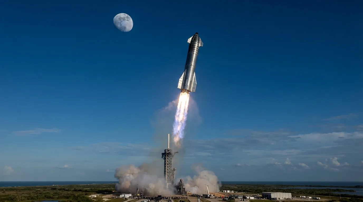 NASA's 2028 Moon Landing at Risk as SpaceX Starship Engines Fail Test