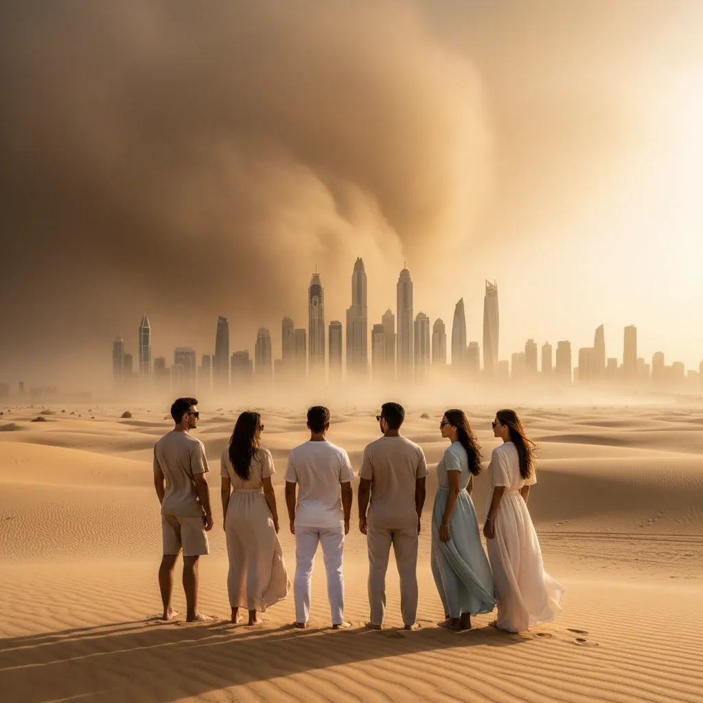 Dangerous Weekend Ahead: Dust Storms, Rough Seas, and Dense Fog Threaten UAE Roads and Beaches